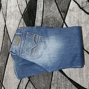 BKE TYLER EMBROIDERED BOOT-CUT DENIM JEAN